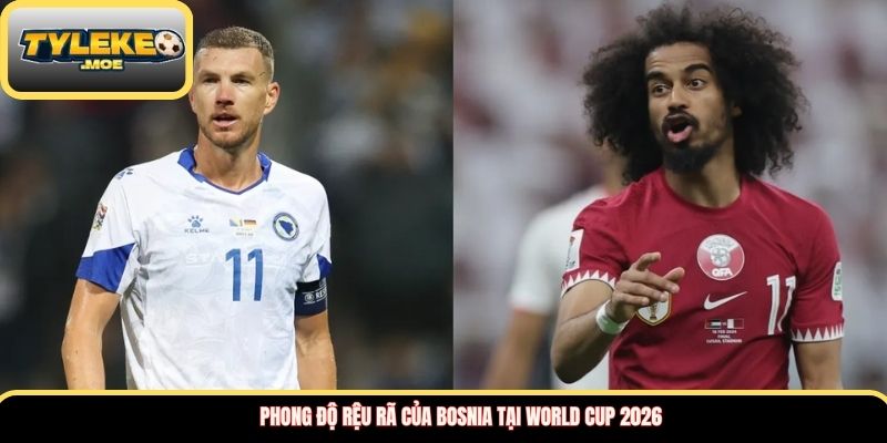 Phong độ rệu rã của Bosnia tại World Cup 2026