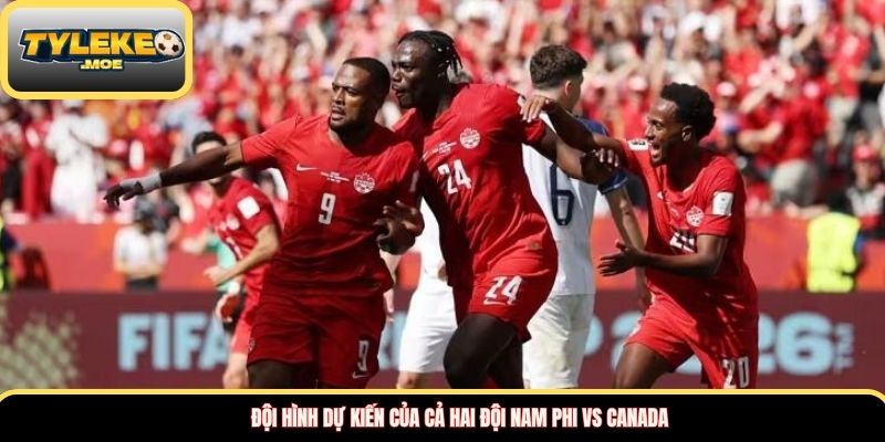 Đội hình dự kiến của cả hai đội Nam Phi vs Canada