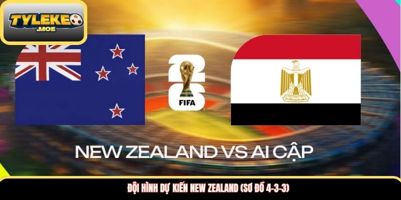 Đội hình dự kiến New Zealand (Sơ đồ 4-3-3)