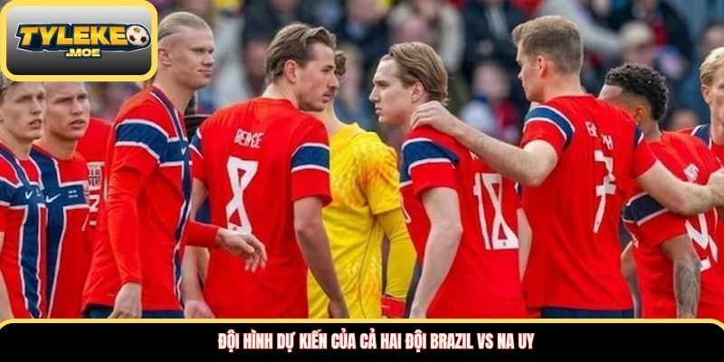 Đội hình dự kiến của cả hai đội Brazil vs Na Uy