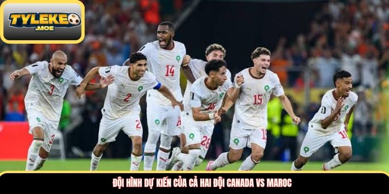 Đội hình dự kiến của cả hai đội Canada vs Maroc