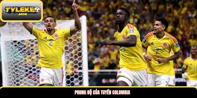 Phong độ của tuyển Colombia